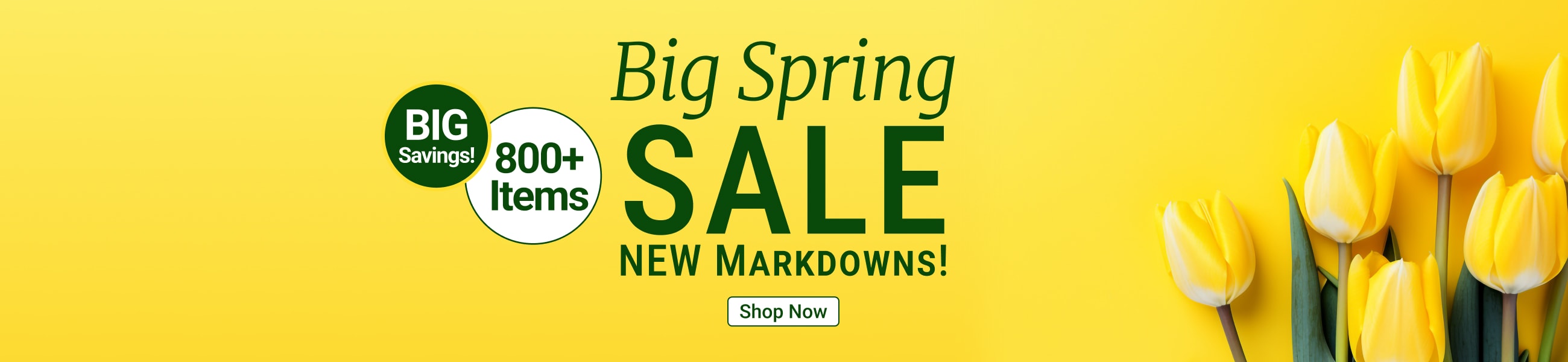 The big spring sale - shop now